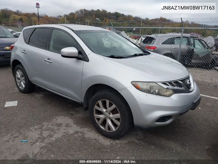 JN8AZ1MW0BW17163 2011 Nissan Murano S