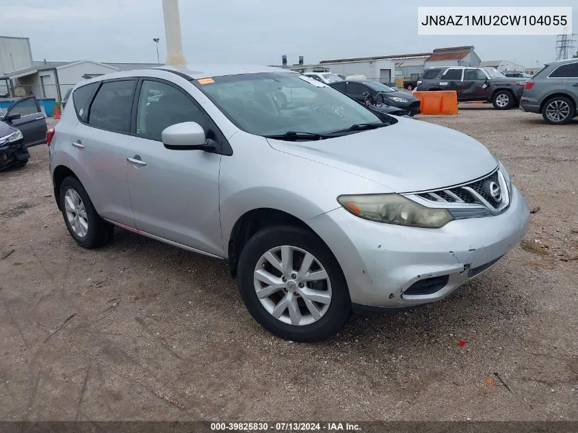 2012 Nissan Murano S VIN: JN8AZ1MU2CW104055 Lot: 39825830