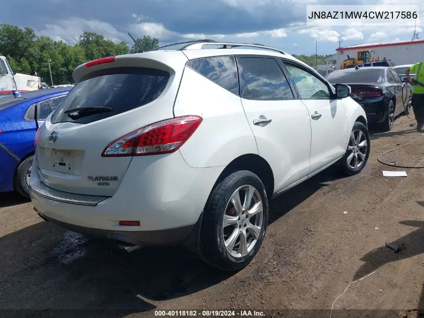 JN8AZ1MW4CW217586 2012 Nissan Murano Le