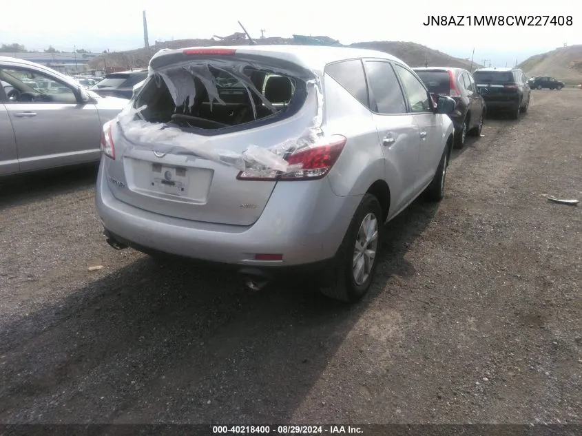 JN8AZ1MW8CW227408 2012 Nissan Murano S