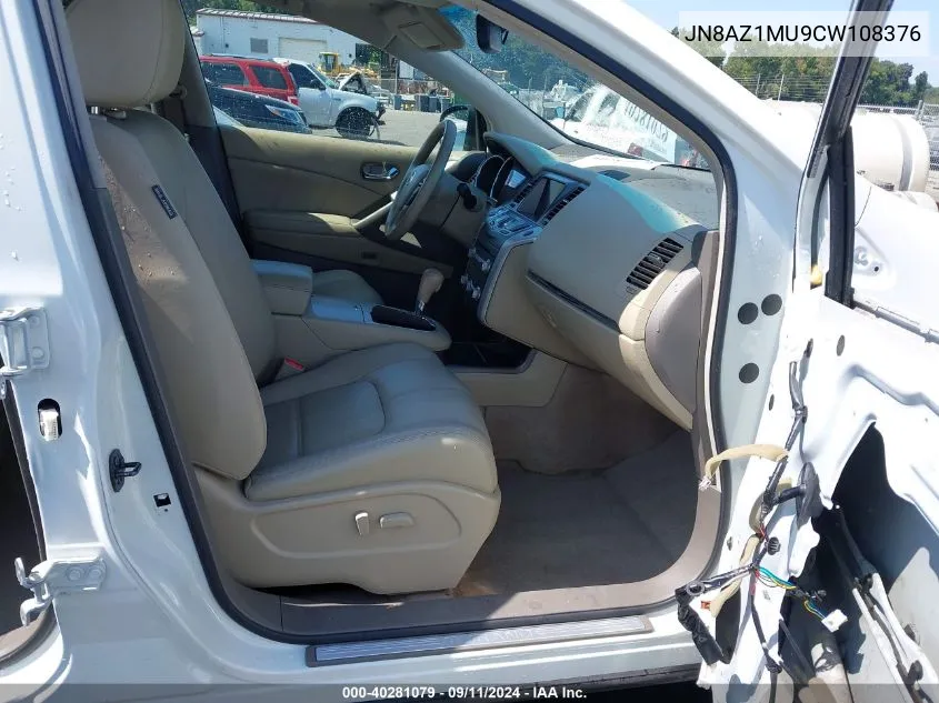 JN8AZ1MU9CW108376 2012 Nissan Murano Sl