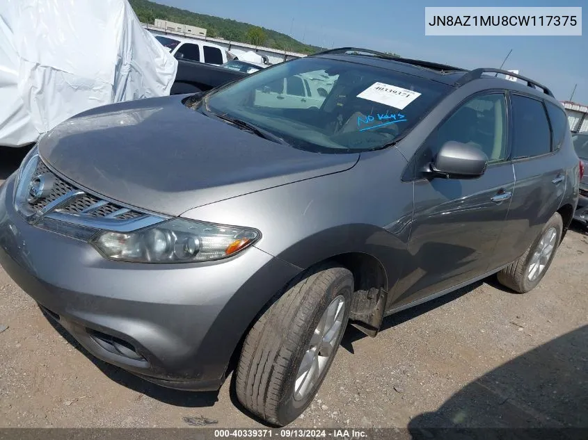 JN8AZ1MU8CW117375 2012 Nissan Murano S/Sl/Le