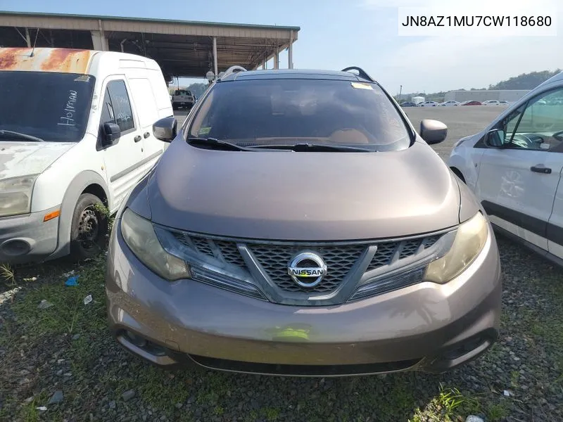 JN8AZ1MU7CW118680 2012 Nissan Murano Sl