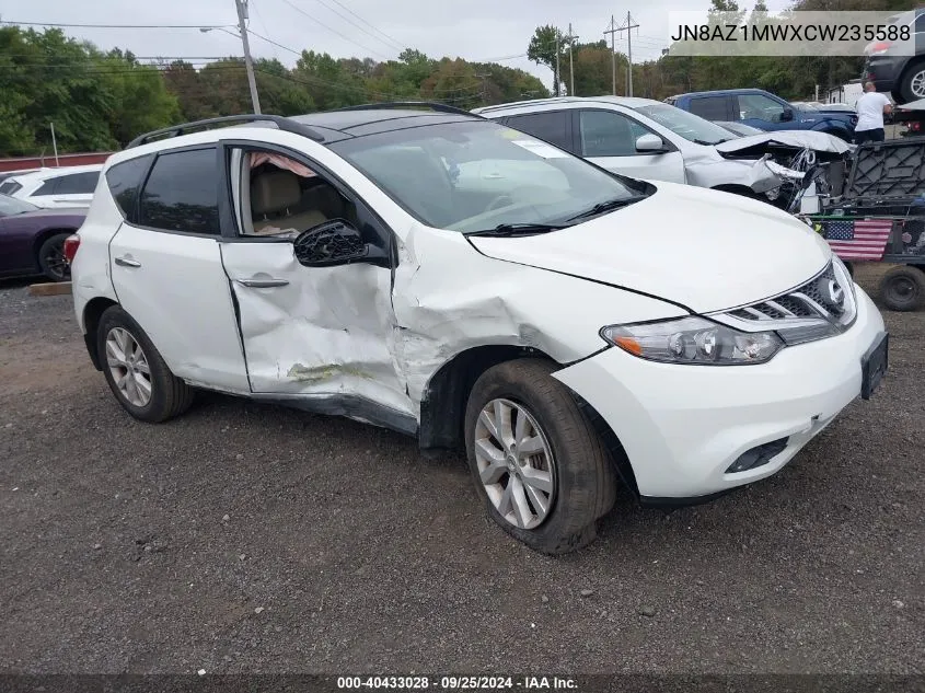 2012 Nissan Murano Sl VIN: JN8AZ1MWXCW235588 Lot: 40433028