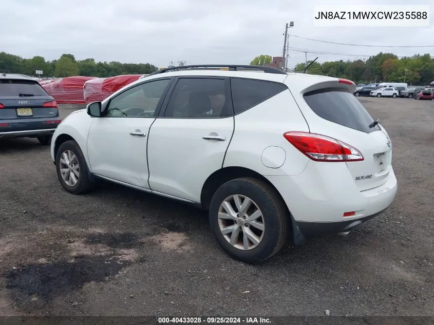 JN8AZ1MWXCW235588 2012 Nissan Murano Sl