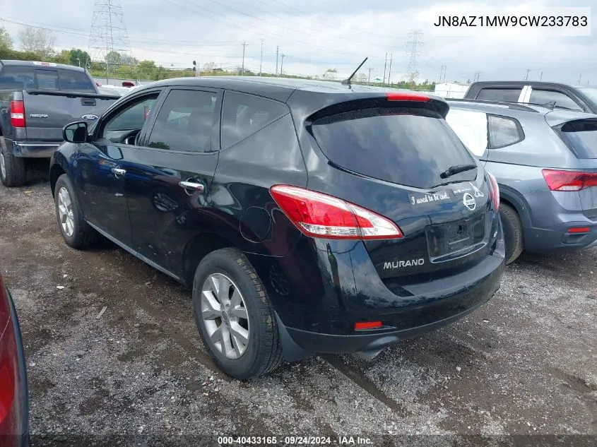 JN8AZ1MW9CW233783 2012 Nissan Murano S