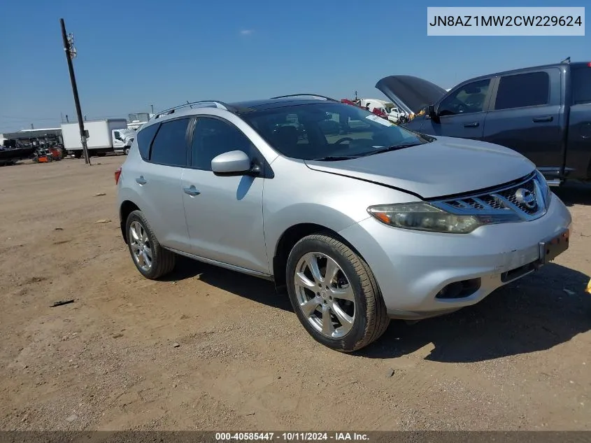 2012 Nissan Murano Le VIN: JN8AZ1MW2CW229624 Lot: 40585447