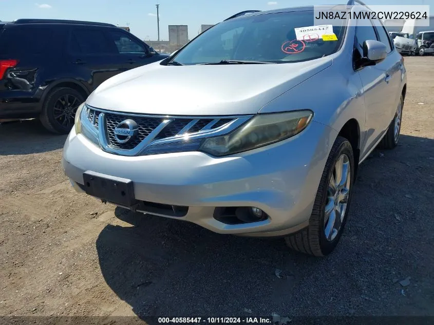 2012 Nissan Murano Le VIN: JN8AZ1MW2CW229624 Lot: 40585447