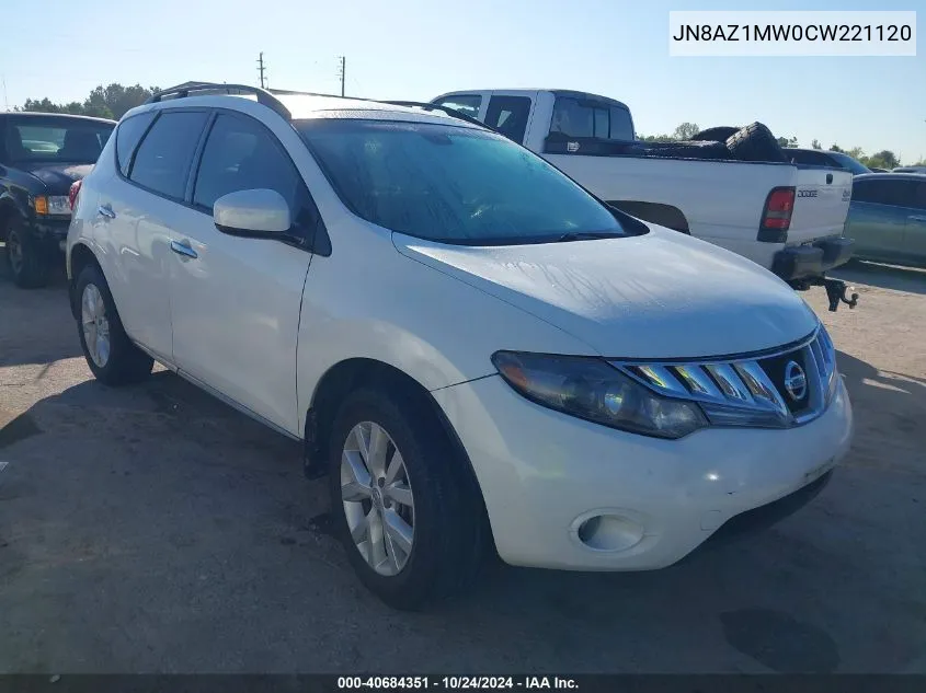 JN8AZ1MW0CW221120 2012 Nissan Murano Sl