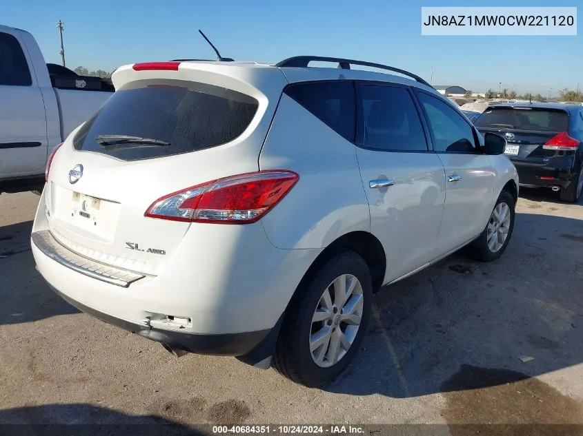 JN8AZ1MW0CW221120 2012 Nissan Murano Sl