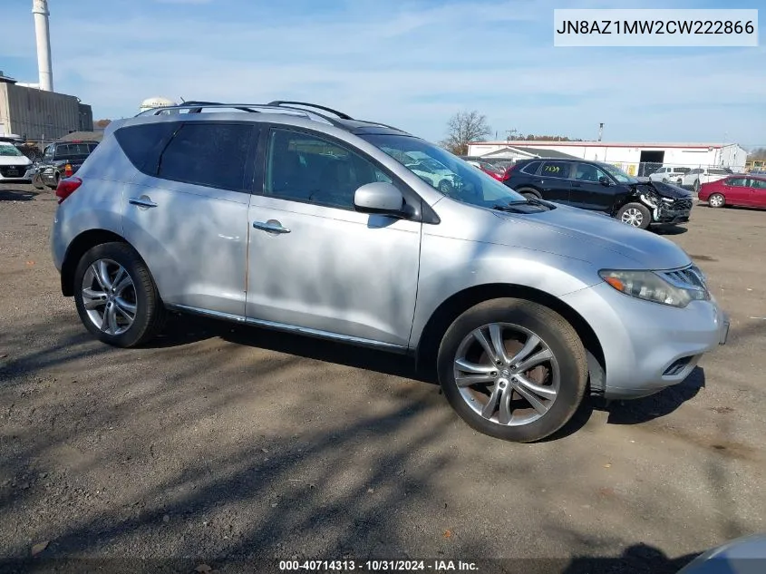 2012 Nissan Murano Le VIN: JN8AZ1MW2CW222866 Lot: 40714313