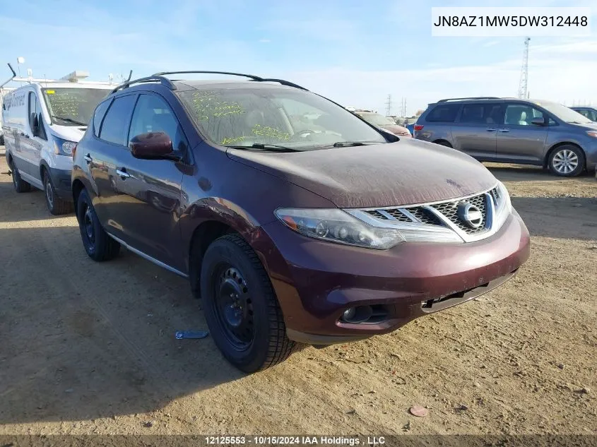 2013 Nissan Murano VIN: JN8AZ1MW5DW312448 Lot: 12125553