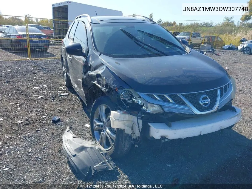 JN8AZ1MW3DW307748 2013 Nissan Murano