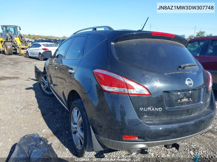 2013 Nissan Murano VIN: JN8AZ1MW3DW307748 Lot: 12128439