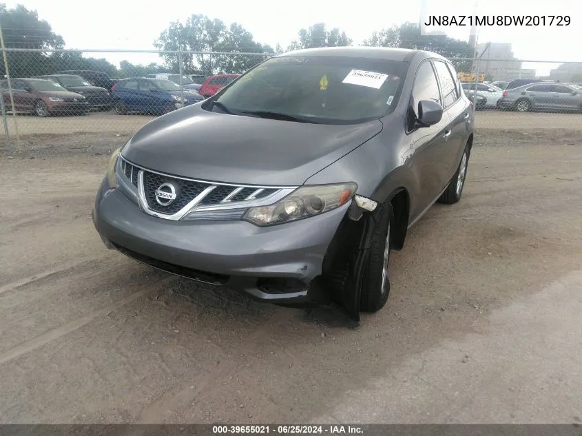 2013 Nissan Murano S VIN: JN8AZ1MU8DW201729 Lot: 39655021