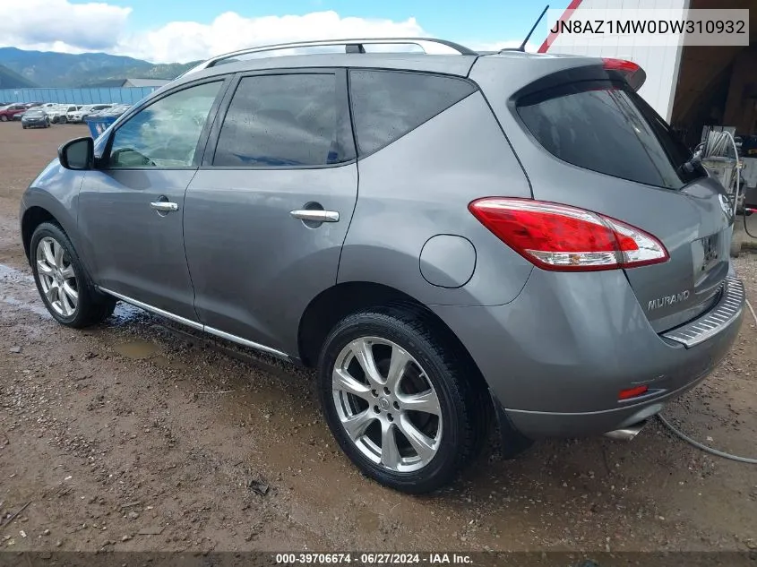 JN8AZ1MW0DW310932 2013 Nissan Murano Le