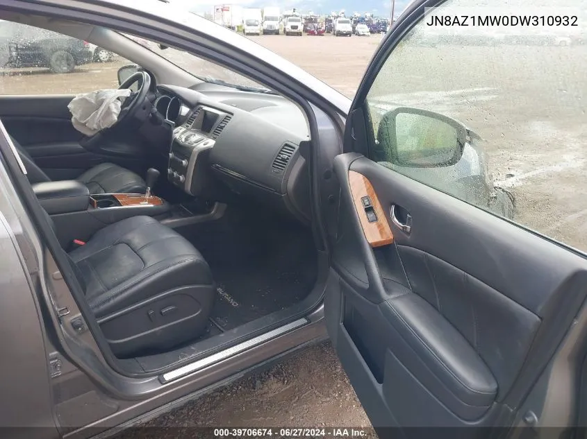 JN8AZ1MW0DW310932 2013 Nissan Murano Le