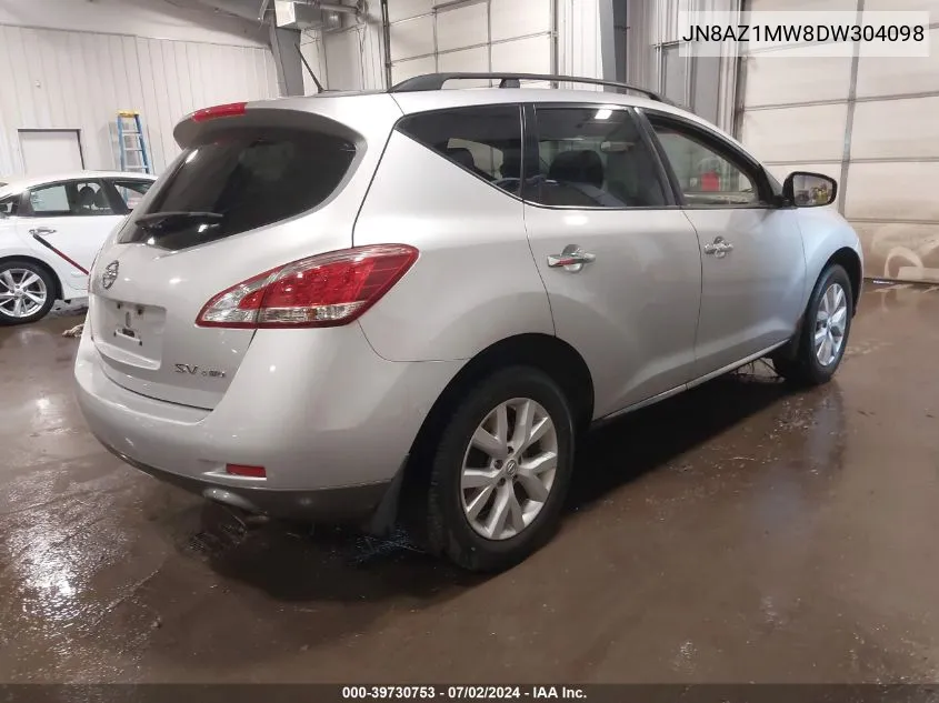 JN8AZ1MW8DW304098 2013 Nissan Murano Sv