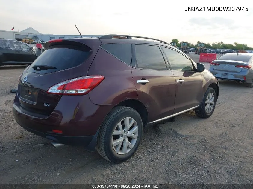 JN8AZ1MU0DW207945 2013 Nissan Murano Sv