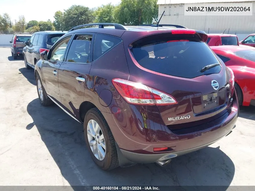 JN8AZ1MU9DW202064 2013 Nissan Murano S/Sl/Le