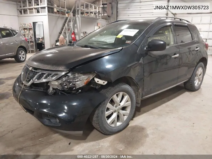 JN8AZ1MWXDW305723 2013 Nissan Murano Sv