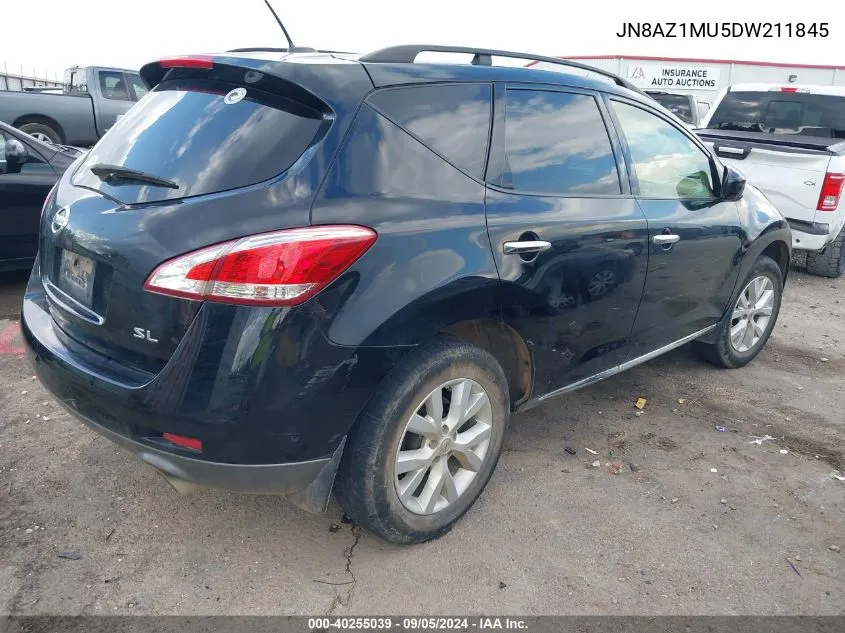 JN8AZ1MU5DW211845 2013 Nissan Murano Sl