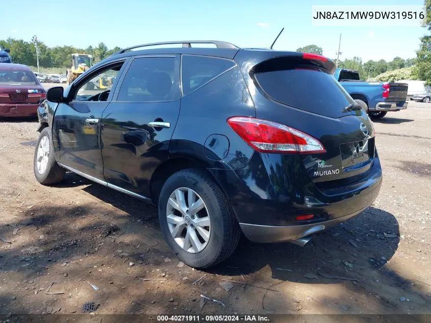 2013 Nissan Murano Sl VIN: JN8AZ1MW9DW319516 Lot: 40271911