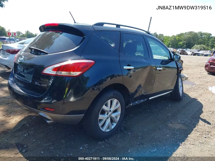 JN8AZ1MW9DW319516 2013 Nissan Murano Sl