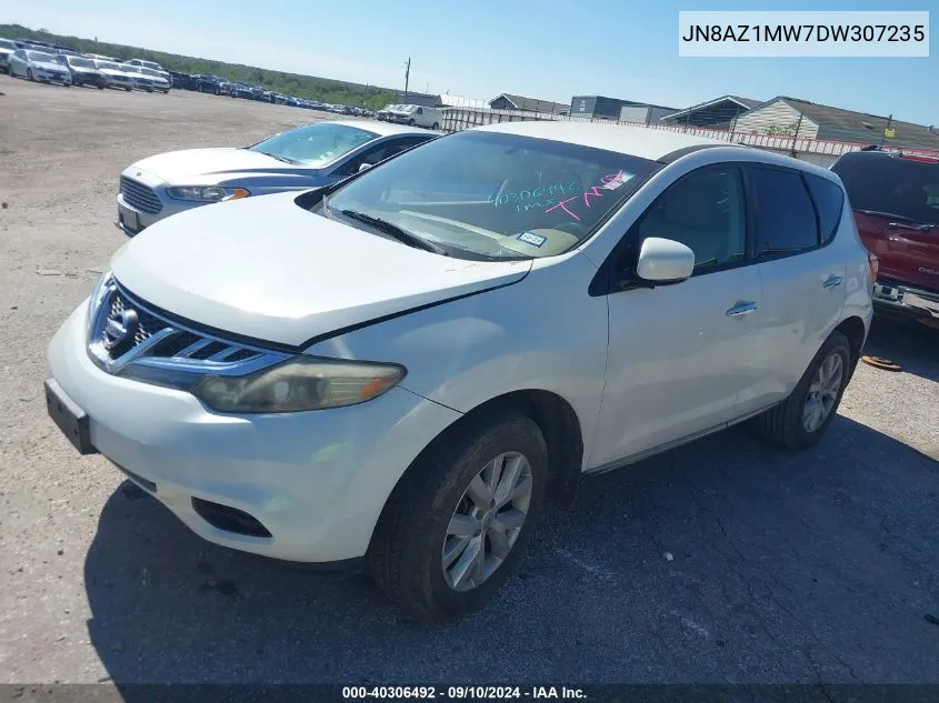 2013 Nissan Murano S VIN: JN8AZ1MW7DW307235 Lot: 40306492