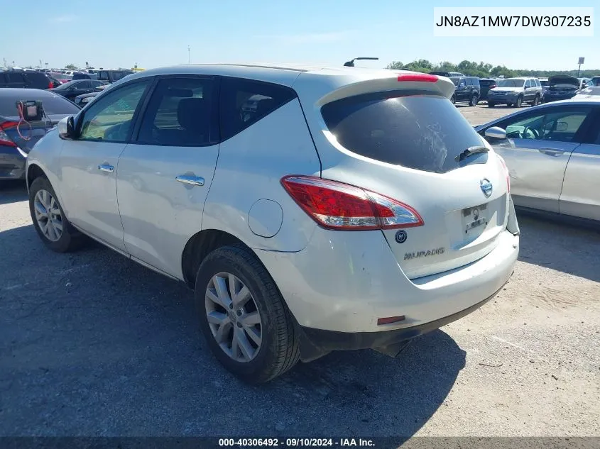 2013 Nissan Murano S VIN: JN8AZ1MW7DW307235 Lot: 40306492