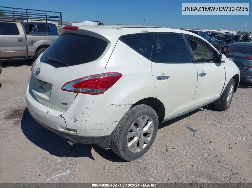 2013 Nissan Murano S VIN: JN8AZ1MW7DW307235 Lot: 40306492