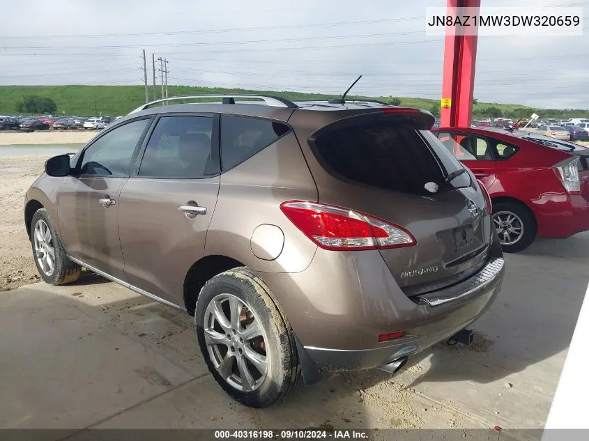 JN8AZ1MW3DW320659 2013 Nissan Murano Le