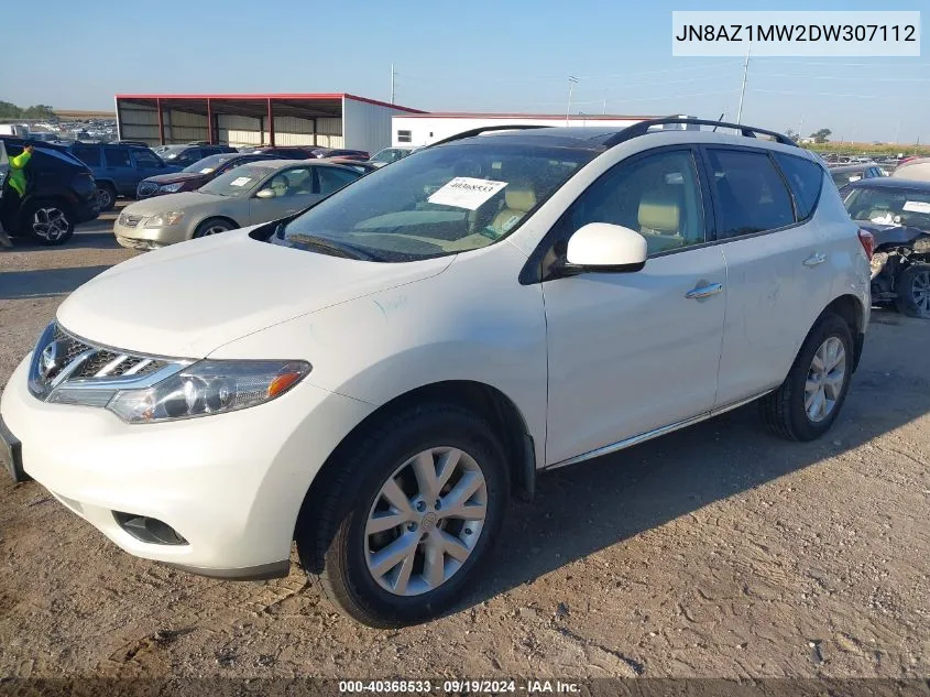 JN8AZ1MW2DW307112 2013 Nissan Murano Sl