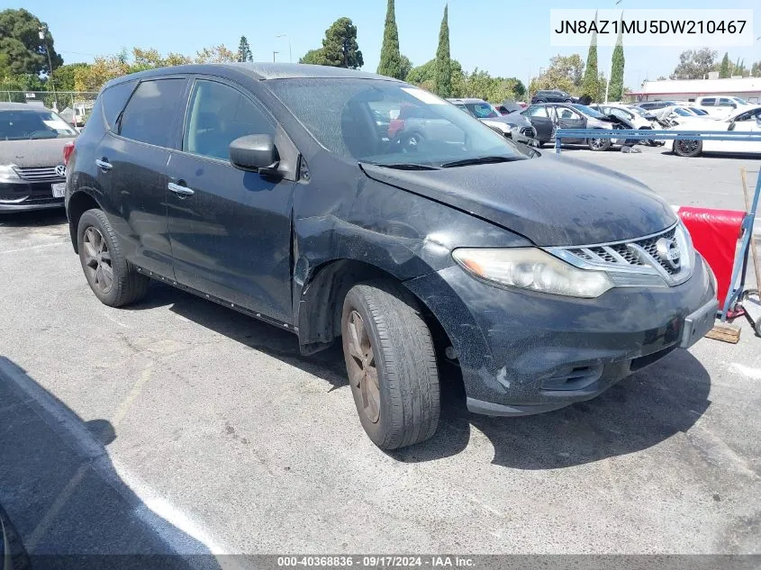 2013 Nissan Murano S VIN: JN8AZ1MU5DW210467 Lot: 40368836