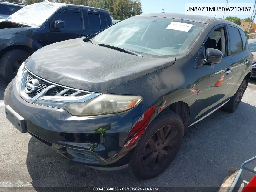 2013 Nissan Murano S VIN: JN8AZ1MU5DW210467 Lot: 40368836