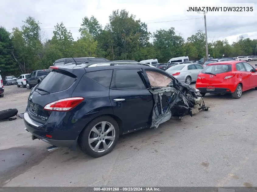 JN8AZ1MW1DW322135 2013 Nissan Murano S/Sl/Le