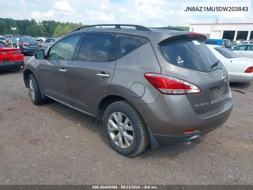 JN8AZ1MU5DW203843 2013 Nissan Murano S/Sl/Le