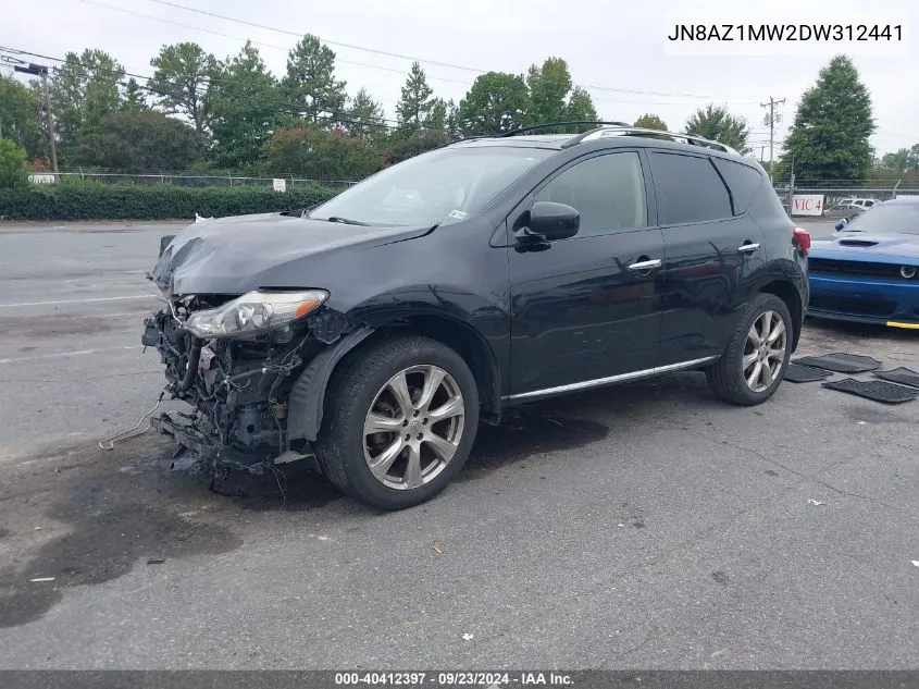 JN8AZ1MW2DW312441 2013 Nissan Murano Le