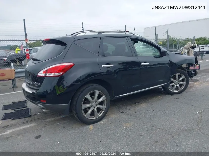 2013 Nissan Murano Le VIN: JN8AZ1MW2DW312441 Lot: 40412397