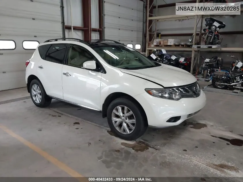 JN8AZ1MWXDW320285 2013 Nissan Murano Sl