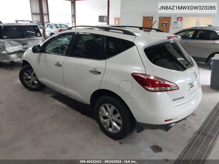 JN8AZ1MWXDW320285 2013 Nissan Murano Sl