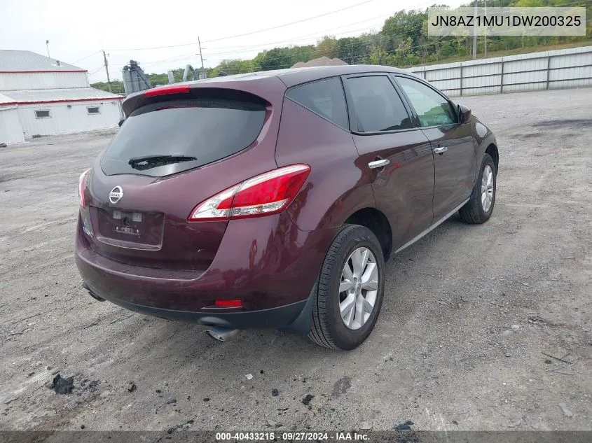 JN8AZ1MU1DW200325 2013 Nissan Murano S