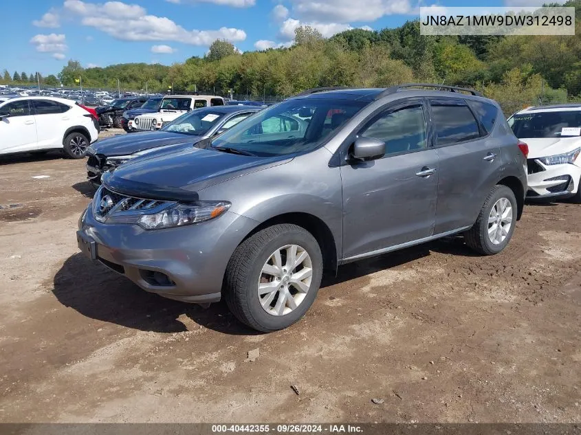 2013 Nissan Murano S/Sl/Le VIN: JN8AZ1MW9DW312498 Lot: 40442355