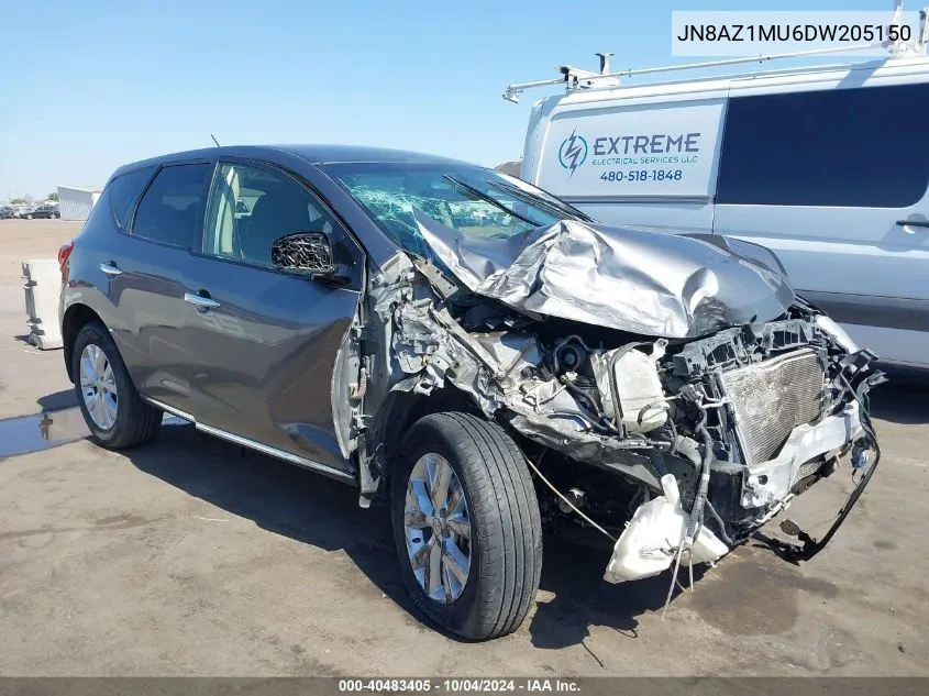 JN8AZ1MU6DW205150 2013 Nissan Murano S