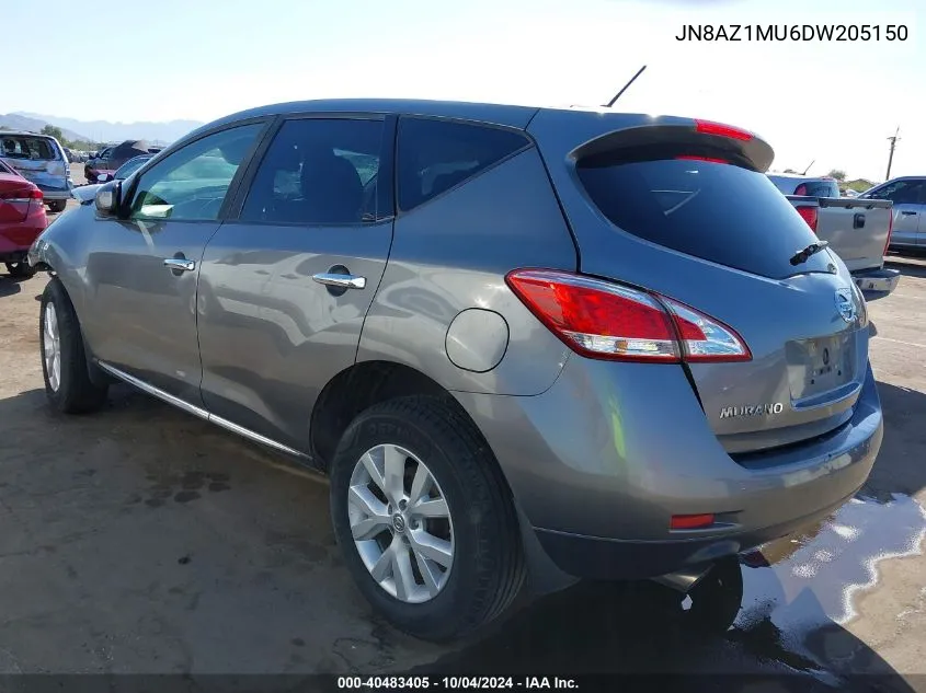 JN8AZ1MU6DW205150 2013 Nissan Murano S