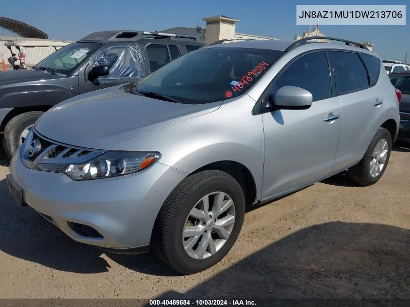 JN8AZ1MU1DW213706 2013 Nissan Murano Sv