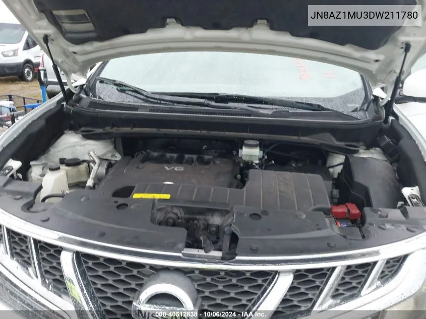 JN8AZ1MU3DW211780 2013 Nissan Murano Sl