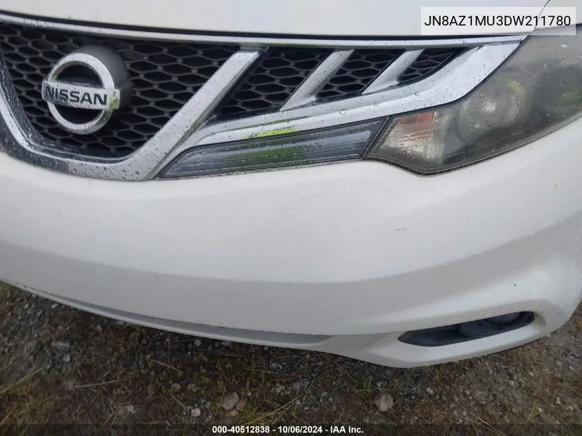 JN8AZ1MU3DW211780 2013 Nissan Murano Sl