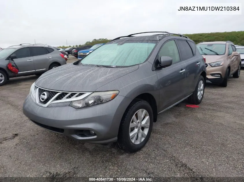 2013 Nissan Murano S/Sl/Le VIN: JN8AZ1MU1DW210384 Lot: 40541730