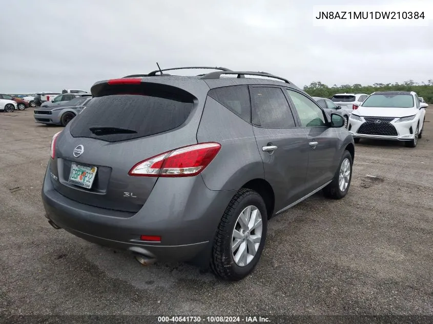 2013 Nissan Murano S/Sl/Le VIN: JN8AZ1MU1DW210384 Lot: 40541730